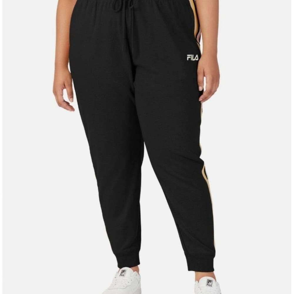 (B10) Fila Women's Clover Mid Rise Drawstring Joggers,‎ Size 2X, NWT